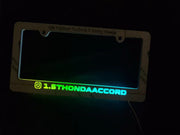 Custom RGB LED Text License Plate Frame
