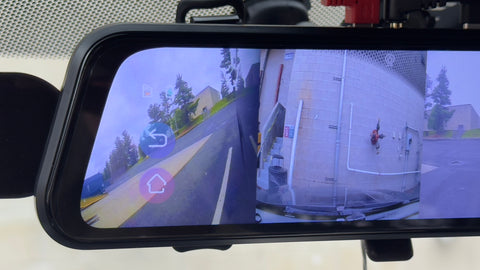 360 Rearview Camera DVR Dash Cam W/ ADAS, BSD,WiFi, 24hr Monitoring