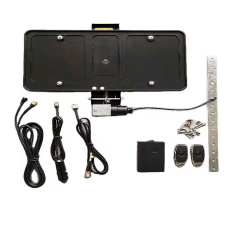 Front Retractable License Plate Frame