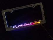Custom RGB LED Text License Plate Frame