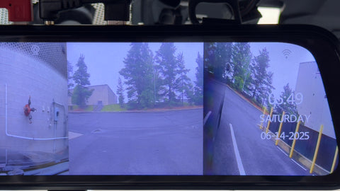 360 Rearview Camera DVR Dash Cam W/ ADAS, BSD,WiFi, 24hr Monitoring