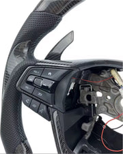 2018-2022 Honda Accord Carbon
Fiber Leather LED Steering Wheel W/ Carbon Fiber Paddle Shifters